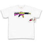 Sugar Cream AK machine gun white T-shirt