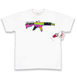 Sugar Cream AK machine gun white T-shirt